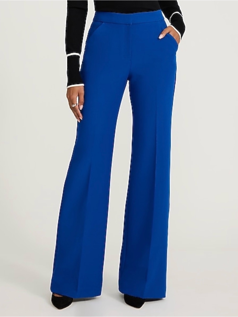 NWT Editor Signature Stretch High Waisted Flare Trouser - size 14 Short